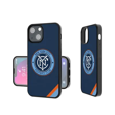 New York City FC iPhone Diagonal Stripe Design Bump Case