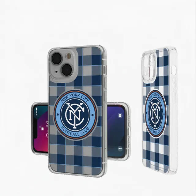 Lids New York City FC iPhone Plaid Design Clear Case