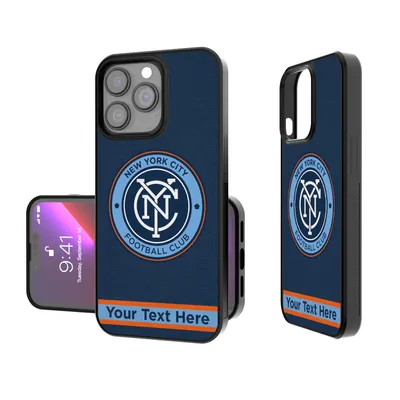 New York City FC Personalized Stripe Design iPhone Bump Case