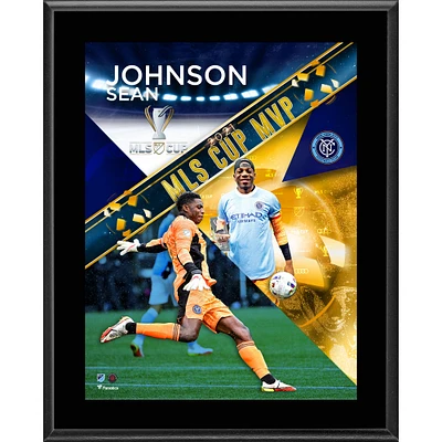 Plaque sublimée MVP de la Coupe MLS 2021 de Sean Johnson New York City FC 10,5" x 13"