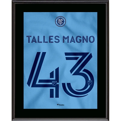 Plaque sublimée Talles Magno New York City FC 10,5" x 13" Interboro Jersey Style Numéro 43