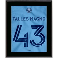 Plaque sublimée Talles Magno New York City FC 10,5" x 13" Interboro Jersey Style Numéro 43