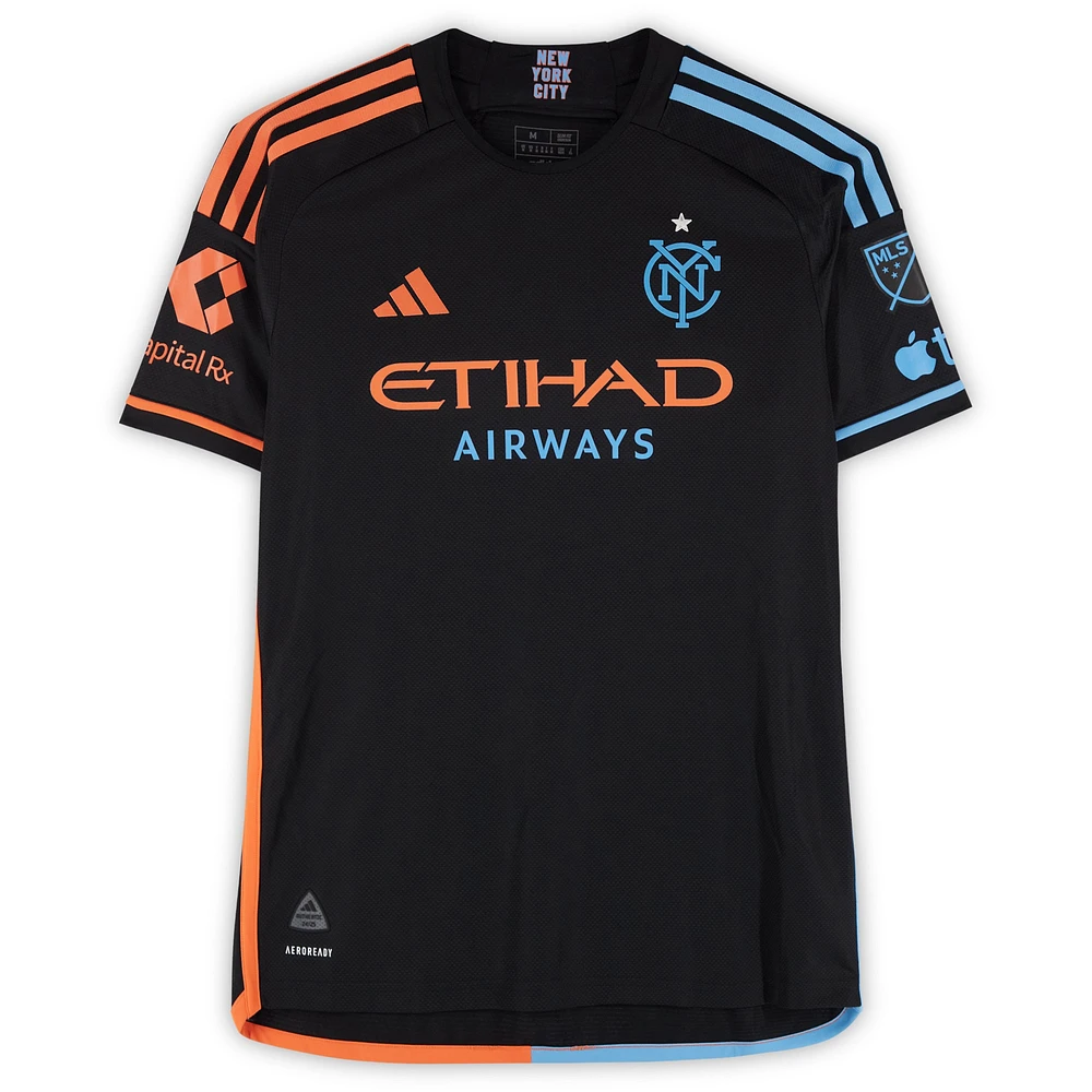Thiago Martins New York City FC Autographed Match-Used #13 Black adidas Jersey from the 2024 MLS Season - Size M