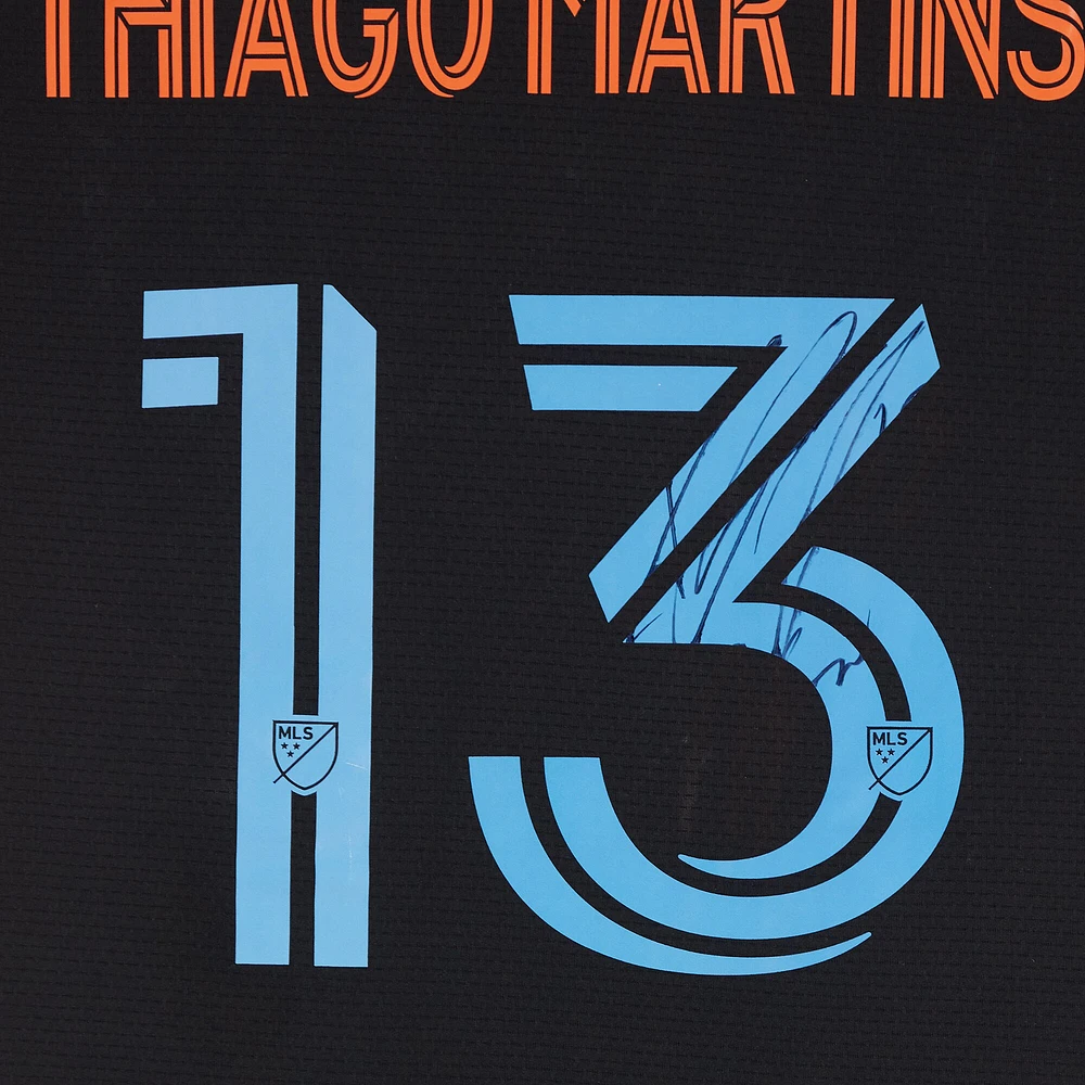 Thiago Martins New York City FC Autographed Match-Used #13 Black adidas Jersey from the 2024 MLS Season - Size M