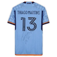 Thiago Martins New York City FC Autographed Match-Used #13 Blue Jersey from the 2023 MLS Season