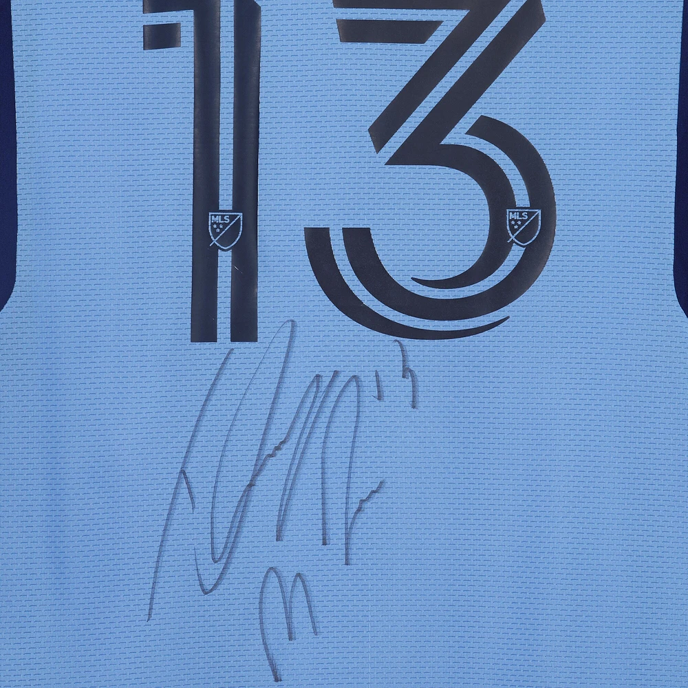 Thiago Martins New York City FC Autographed Match-Used #13 Blue Jersey from the 2023 MLS Season