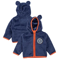 Toddler Sport Design Sweden  Navy New York City FC Tie-Breaker Teddy Full-Zip Hoodie