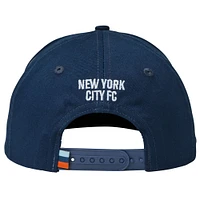 Casquette Snapback unisexe Live Breathe Futbol bleu marine avec monogramme New York City FC