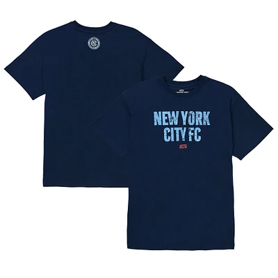 T-shirt unisexe avec logo du New York City FC Live Breathe Futbol bleu marine