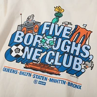 T-shirt unisexe Only NY x NYCFC Natural Five Boroughs