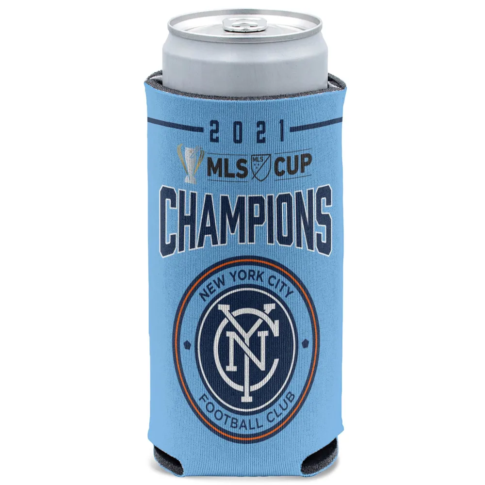 WinCraft Champions de la Coupe MLS 2021 du New York City FC 12 oz. Refroidisseur de canette mince