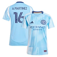 Women's adidas Alonso Martínez Light Blue New York City FC 2025 The Excelsior Kit Replica Player Jersey