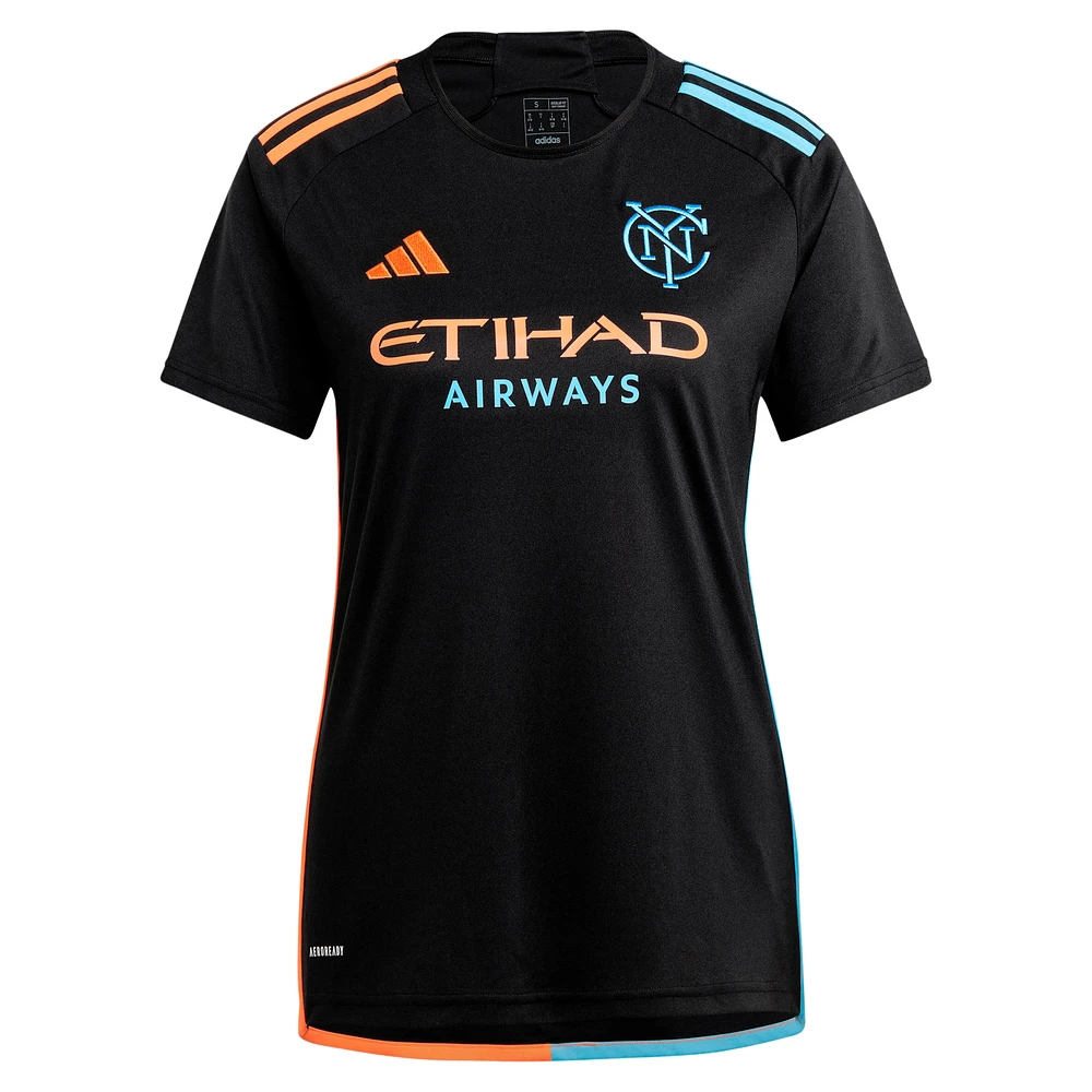 Women's adidas  Black New York City FC 2024 24/7 Kit Replica Jersey