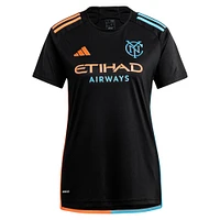 Women's adidas  Black New York City FC 2024 24/7 Kit Replica Jersey