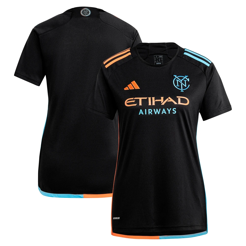 Women's adidas  Black New York City FC 2024 24/7 Kit Replica Jersey