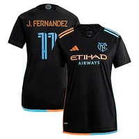 Women's adidas Julian Fernandez Black New York City FC 2024 24/7 Kit Replica Player Jersey