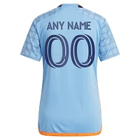 Maillot réplique personnalisé adidas New York City FC 2023 The Interboro Kit bleu clair pour femme