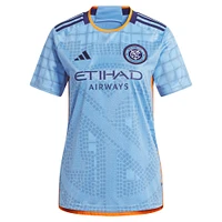 Maillot New York City FC 2023 The Interboro Kit adidas bleu clair pour femme