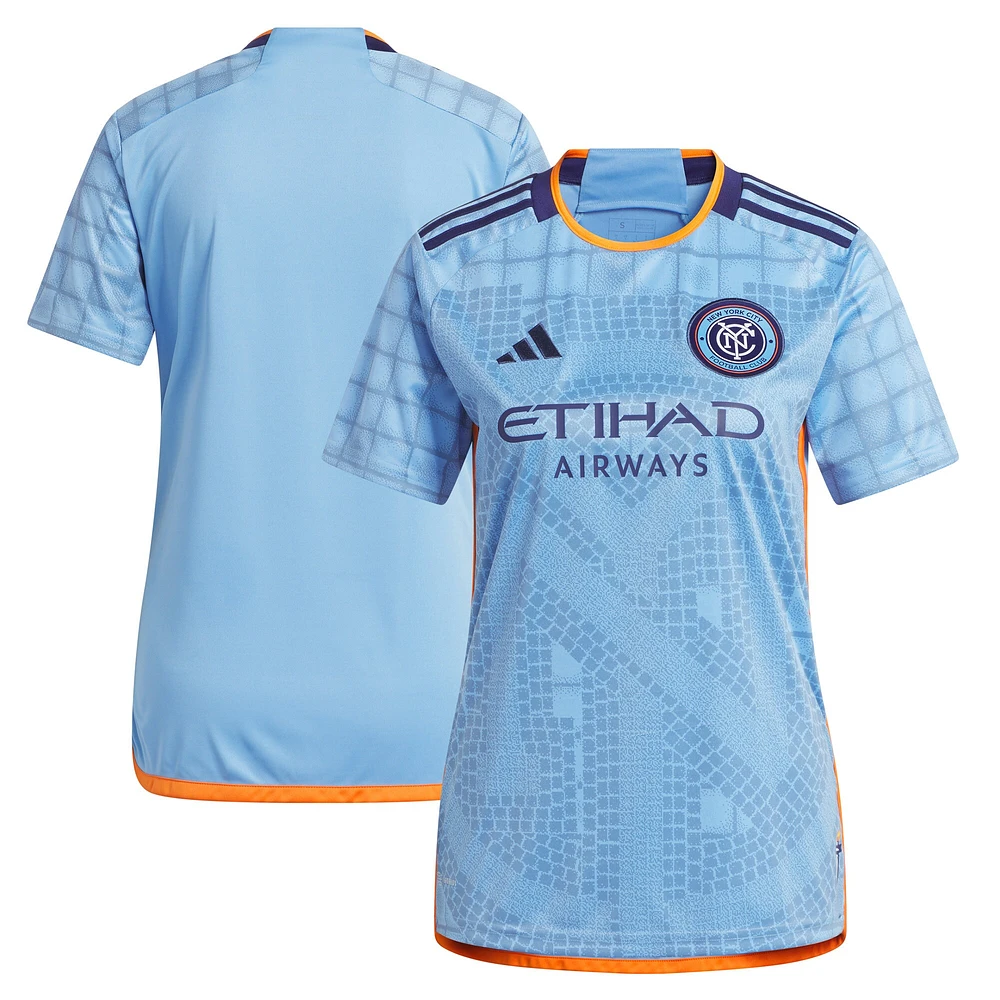 Maillot New York City FC 2023 The Interboro Kit adidas bleu clair pour femme