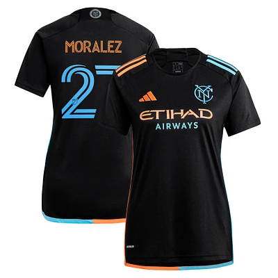 Maillot réplique du New York City FC 2024 24/7 Kit pour femme adidas Maximiliano Moralez noir