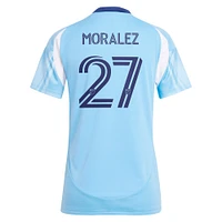 Maillot réplique du kit Excelsior New York City FC 2025 bleu clair pour femme adidas Maximiliano Moralez