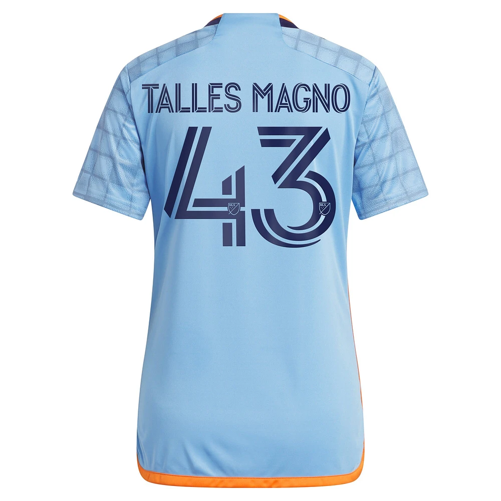 Maillot New York City FC 2023 The Interboro Kit adidas Talles Magno pour femme Bleu clair