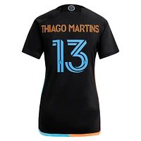 Women's adidas Thiago Martins Black New York City FC 2024 24/7 Kit Replica Player Jersey