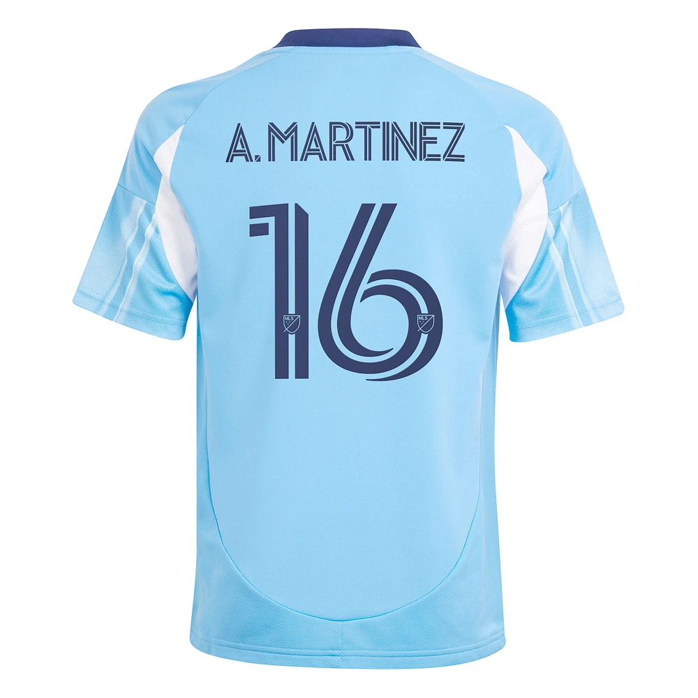 Youth adidas Alonso Martínez Light Blue New York City FC 2025 The Excelsior Kit Replica Player Jersey