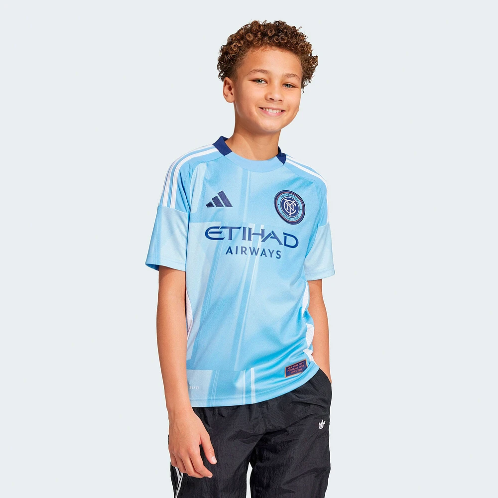 Youth adidas  Light Blue New York City FC 2025 The Excelsior Kit Replica Jersey