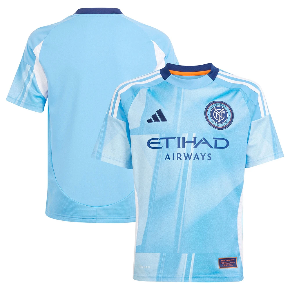 Youth adidas  Light Blue New York City FC 2025 The Excelsior Kit Replica Jersey