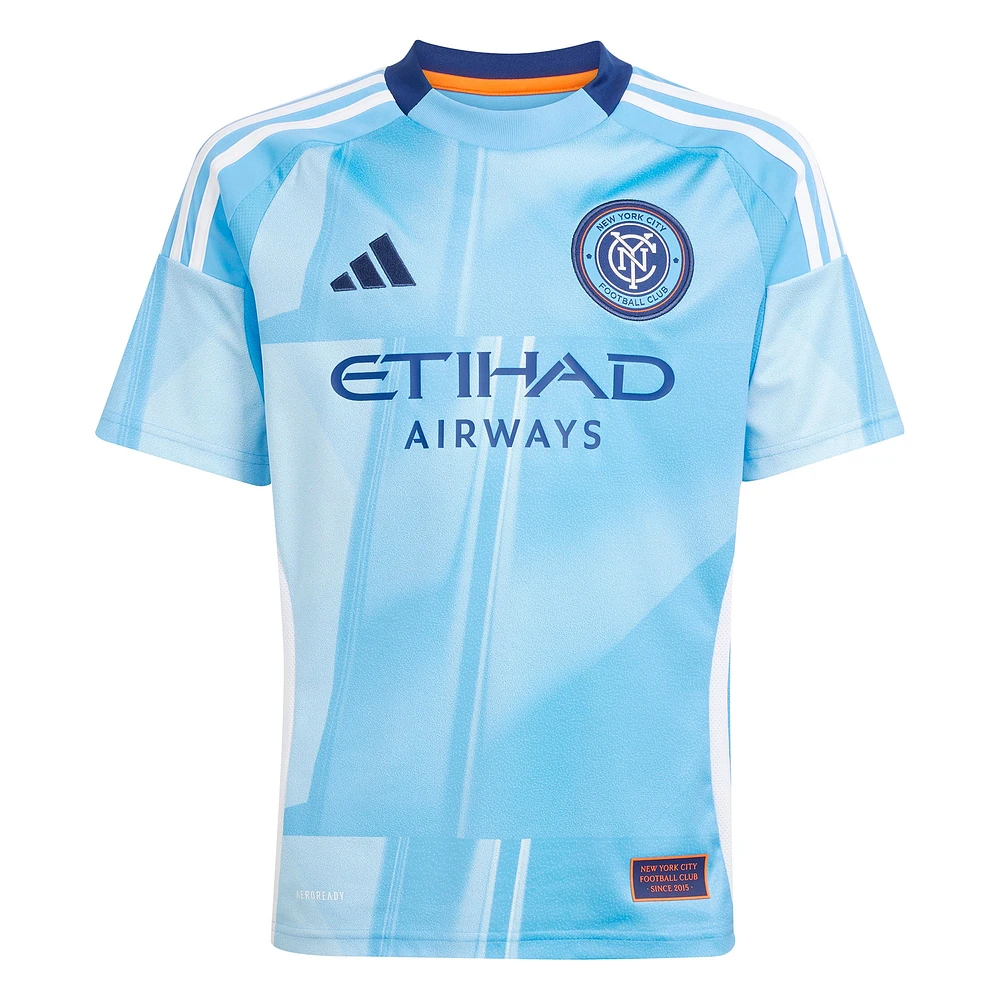 Youth adidas Maximiliano Moralez Light Blue New York City FC 2025 The Excelsior Kit Replica Player Jersey