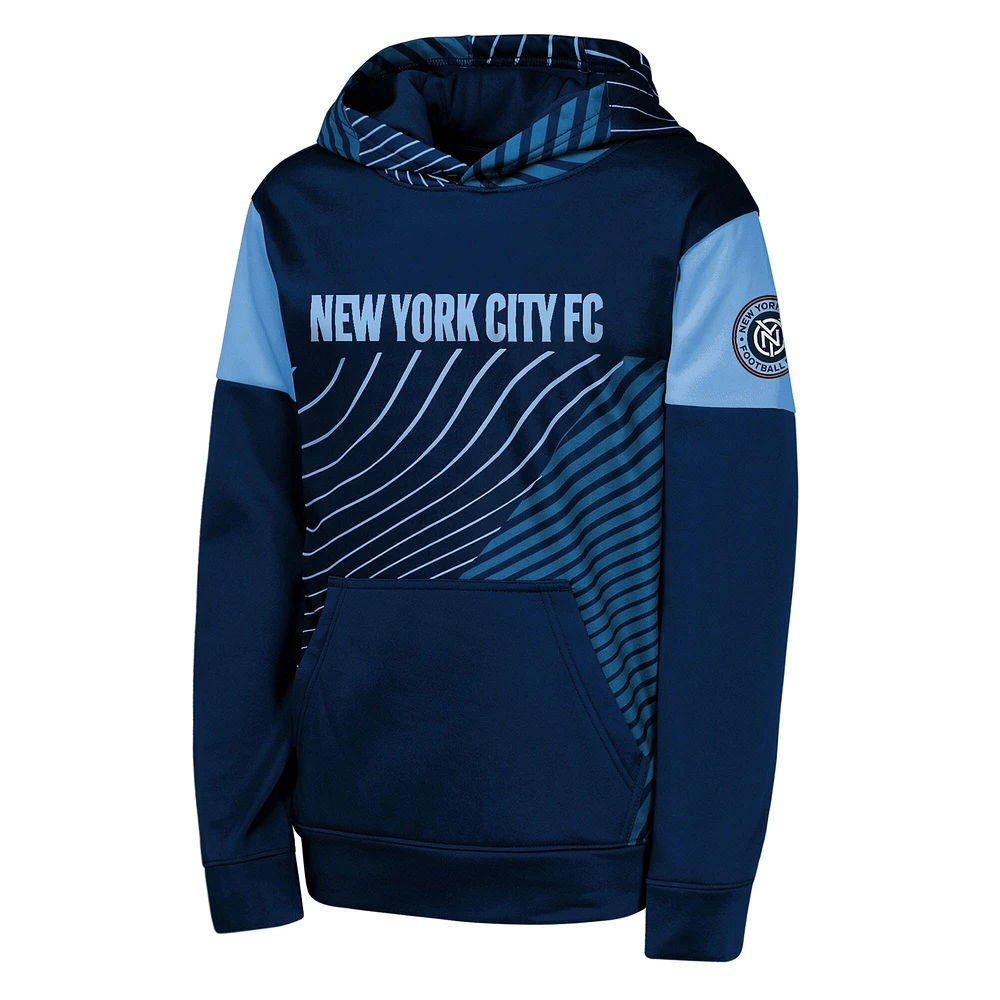 Sweat à capuche bleu imbattable du New York City FC pour jeunes