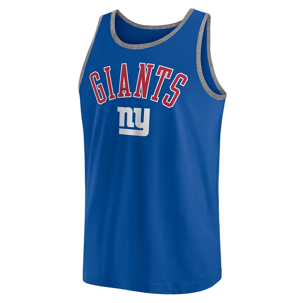 Débardeur Fanatics Royal New York Giants Bet pour hommes