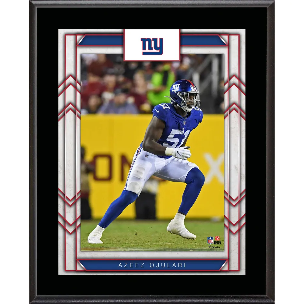 Lids Azeez Ojulari New York Giants Fanatics Authentic 10.5' x 13