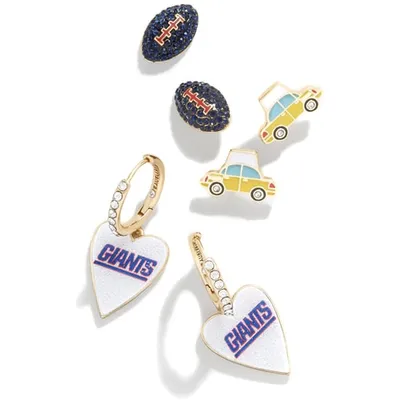 New York Giants BaubleBar Three-Pack Earring Set