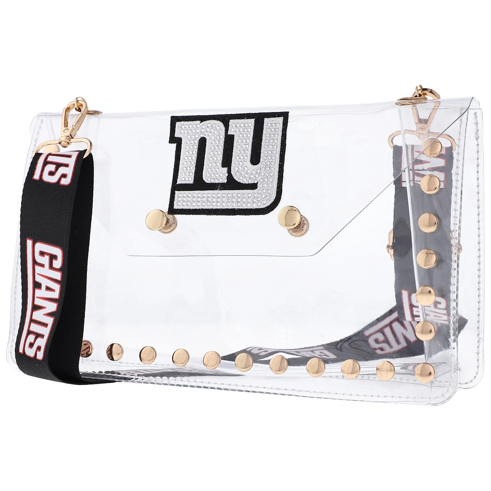 Cuce New York Giants Crystal Clear Envelope Crossbody Bag