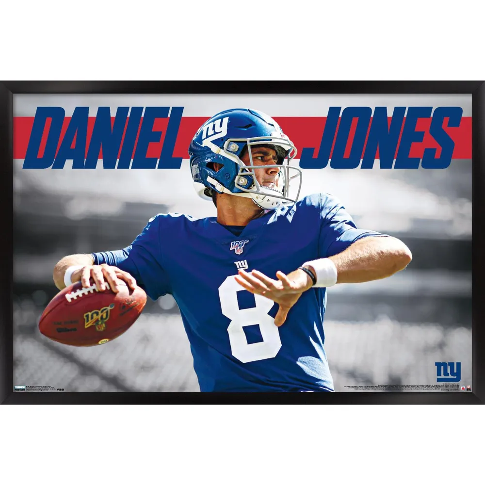 Daniel Jones New York Giants 24'' x 34'' Magnetic Framed Players Only Poster