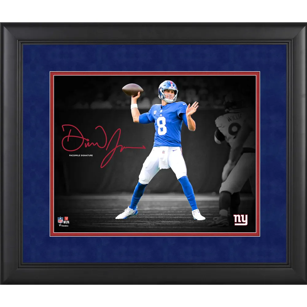 Daniel Jones New York Giants Autographed Fanatics Authentic White