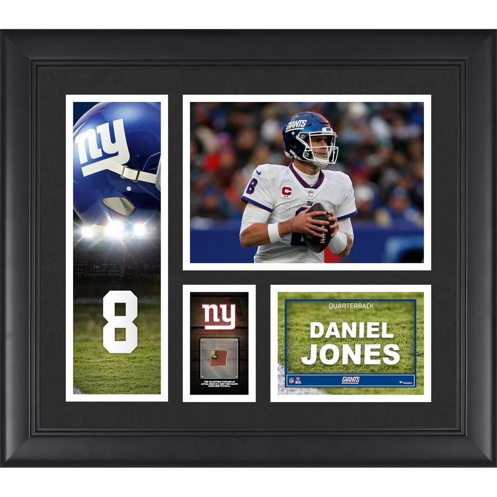 Lids Daniel Jones New York Giants Fanatics Authentic Framed 15' x 17'  Player Collage with a Piece of Game-Used Ball