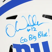 Darren Waller New York Giants Autographed Riddell Lunar Eclipse Speed Authentic Helmet with "Go Big Blue!" Inscription