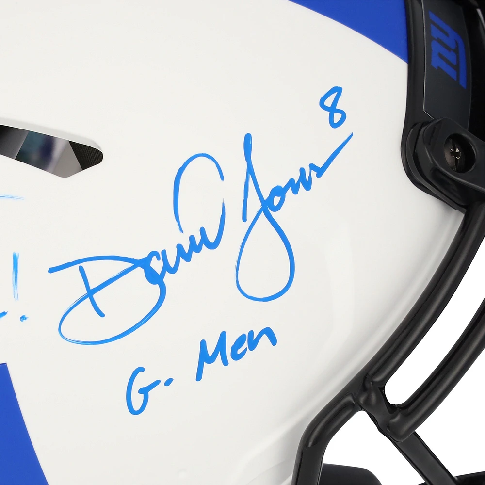 Darren Waller New York Giants Autographed Riddell Lunar Eclipse Speed Authentic Helmet with "Go Big Blue!" Inscription