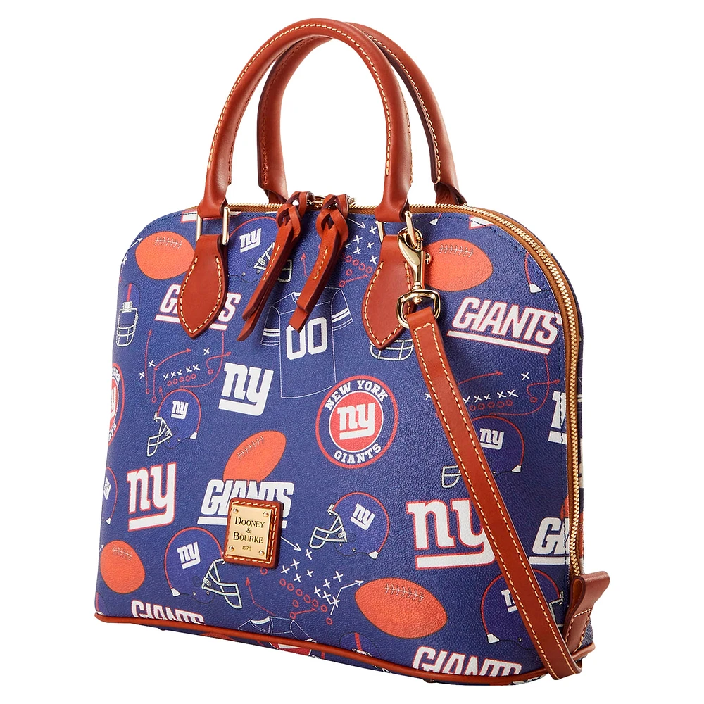 Sacoche zippée pour le jour du match Dooney & Bourke New York Giants