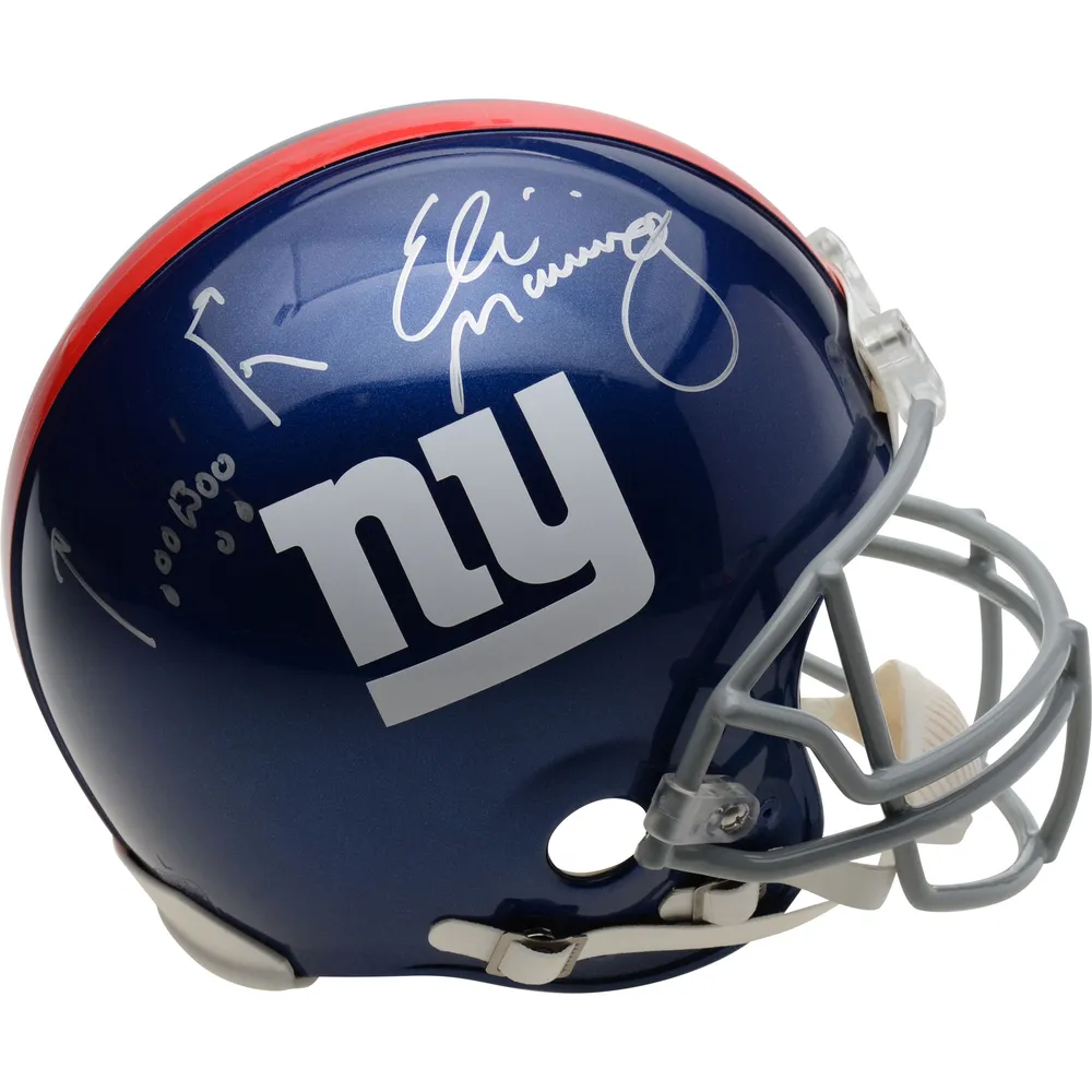 NY Giants Super Bowl MVP Autographed Riddell Throwback Authentic Helmet  w/Super Bowl MVP Inscriptions