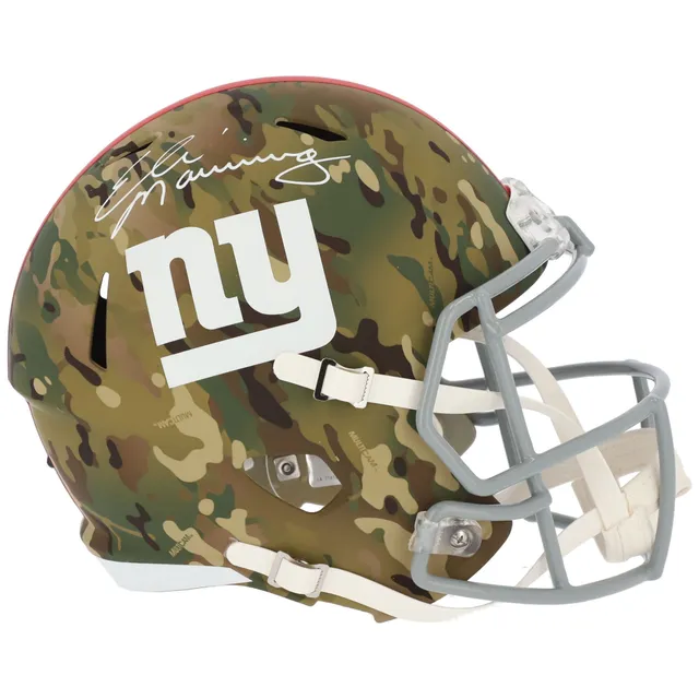 Lids Eli Manning New York Giants Fanatics Authentic Autographed Riddell  Flat White Alternate Speed Replica Helmet