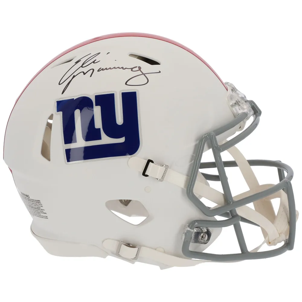 Lids Eli Manning New York Giants Fanatics Authentic Autographed Riddell  Flat White Alternate Speed Authentic Helmet