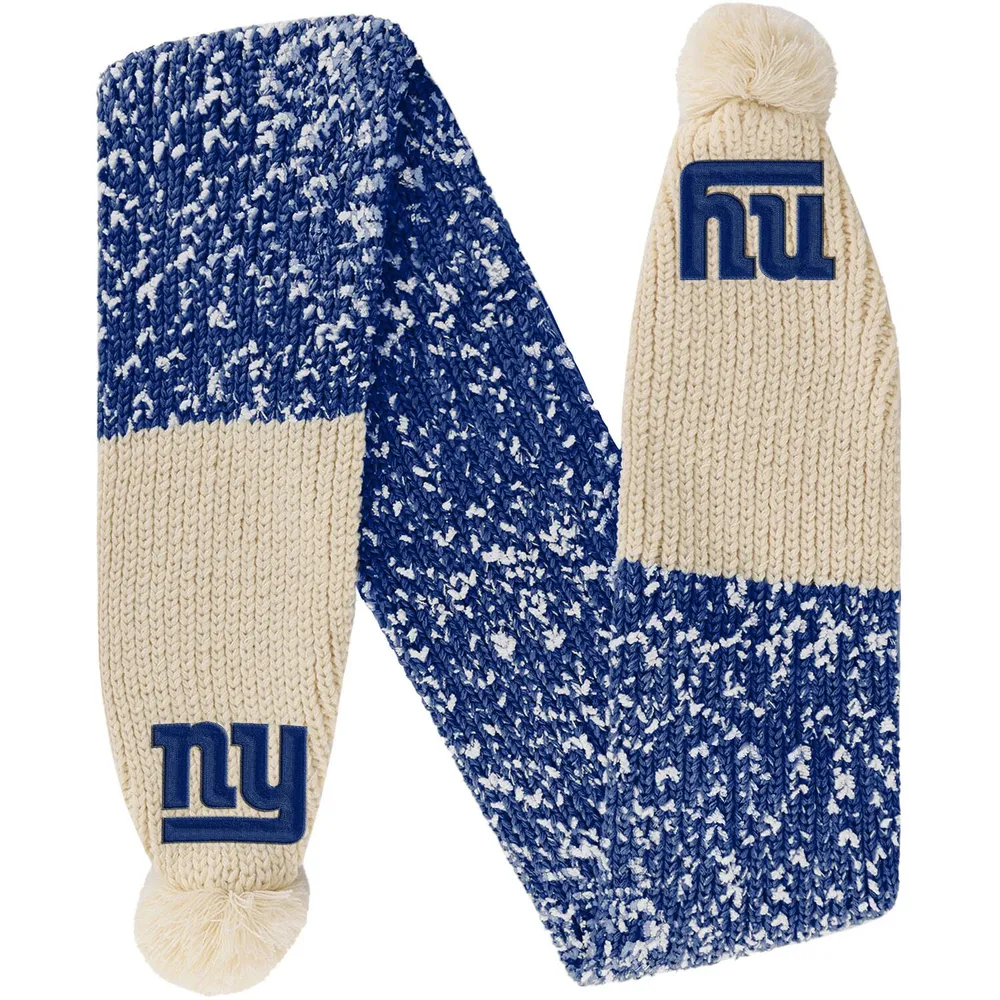 New York Giants FOCO Confetti Scarf with Pom