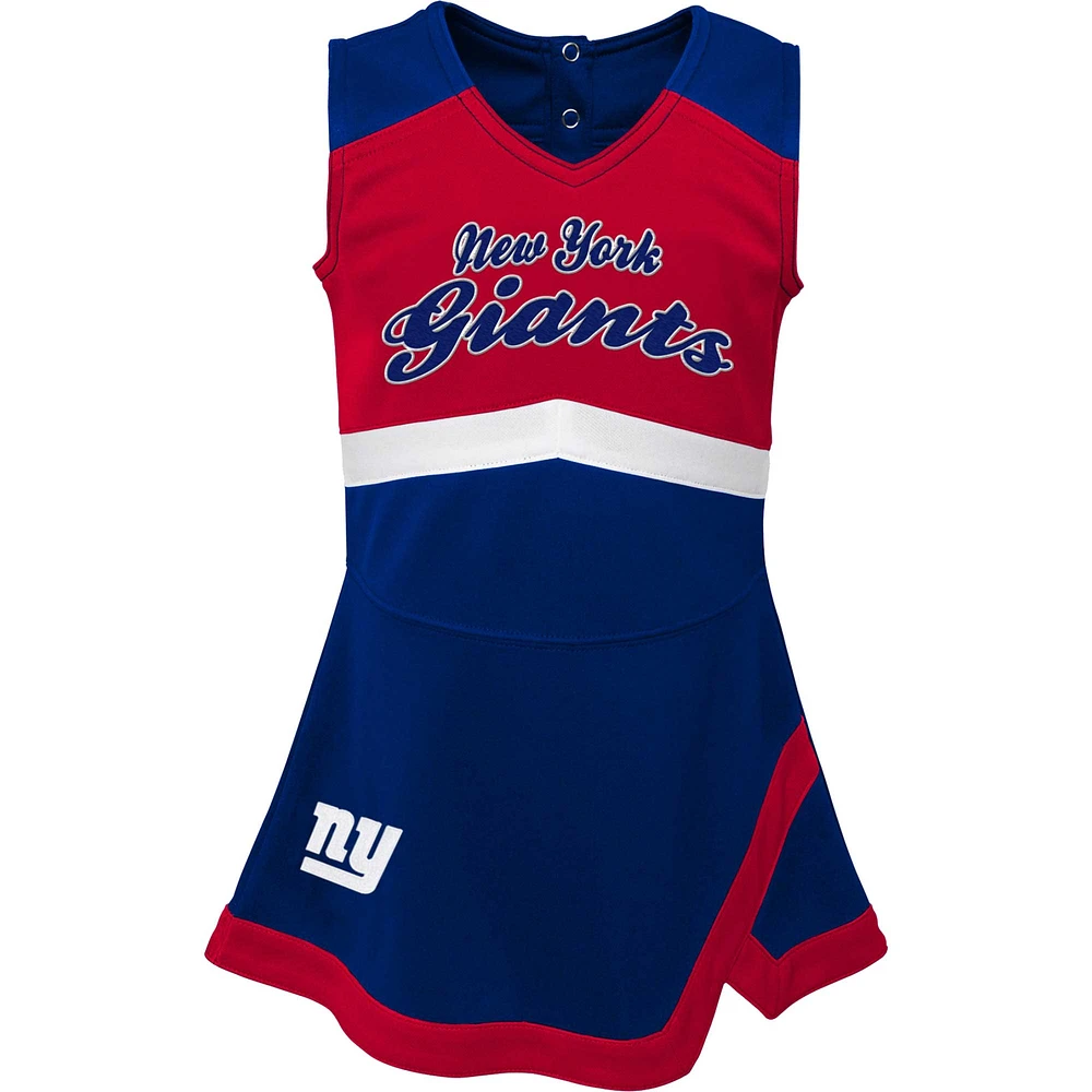 Robe pull Captain Cheer des Giants de New York pour bébés filles