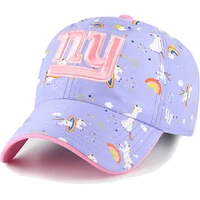 Girls Preschool '47 Lavender New York Giants Unicorn Clean Up Adjustable Hat