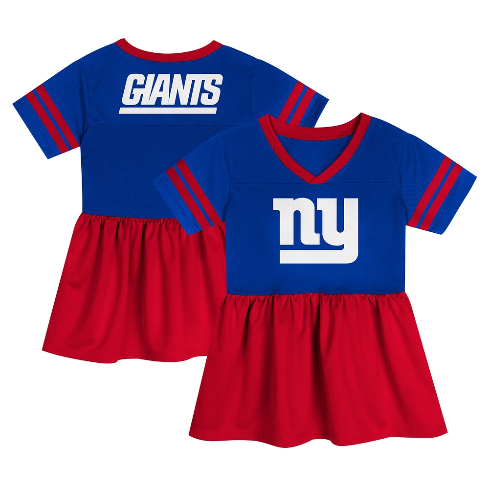 Robe en jersey tendance Royal New York Giants Stadium Lights pour filles