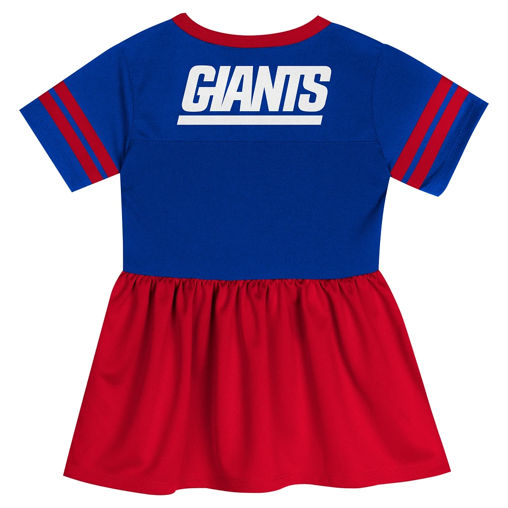 Robe en jersey tendance Royal New York Giants Stadium Lights pour filles